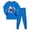 ZZ02-Blue, variant on Ulanda Cozy Pajamas For Little/Big Boys Blue Shark Pattern Long Sleeves Holiday PJs Set Kid Size 6-18 (Black, 6-7 Years)