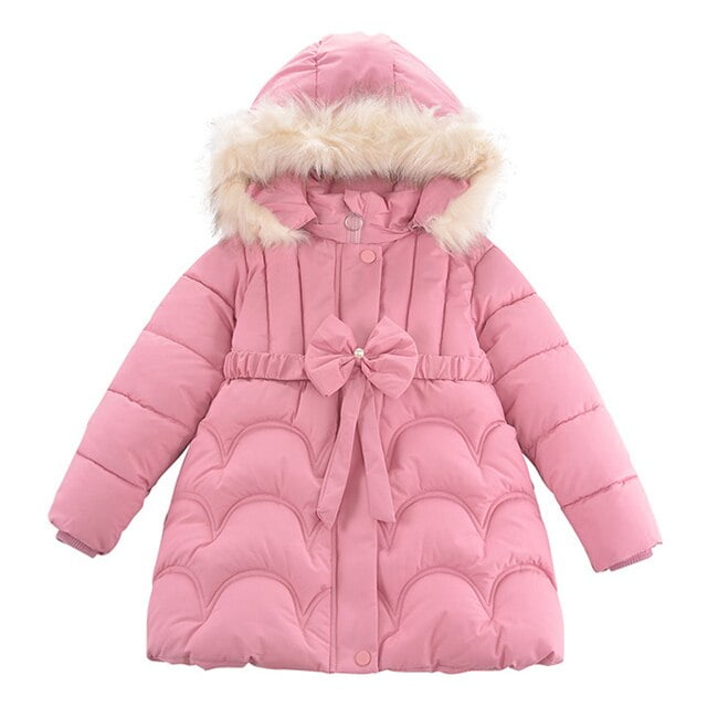 Children Girls Jacket Winter Kids Coats Fashion Thick Long Coats Girls ...
