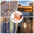 thumbnail image 6 of Copper Sheet Roll, 6in x 5ft x 0.002in (WxLxT) 99.9% Pure Copper Flashing Strip with Gloves for DIY Projects/Roofing [1524x152x0.05mm], 6 of 7