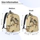 thumbnail image 2 of Disketp Vintage Bird print Canvas Backpack Lightweight Travel Daypack Student Rucksack Laptop Backpack-Medium, 2 of 5