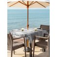 thumbnail image 4 of Square Outdoor Tablecloth with Umbrella Hole Winter Trees Outside Table Cloth Waterproof Patio Table Cover White Gray Withered Birch Tree Branch Zipper Tablecloths for Picnic Party Camping 60x60 Inch, 4 of 8