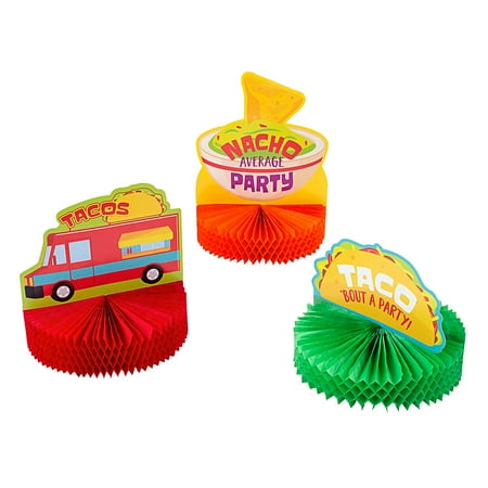 Fun Express Taco Centerpieces - 3 Pc.