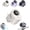 White, variant on Car Clip on Air Conditioner Fan with LED Display, Portable USB Mini Fan 360° Rotatable, Semiconductor CoolingFan for Car, Outdoor, Office, Personal Hands-Free ClipFan (Purple)
