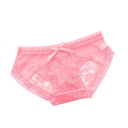 

Qcmgmg Lace Low Waisted Underwear for Women Stretch Panties Women s See Through Breathable Thong