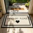 thumbnail image 7 of Summercome Shoes Off Please Door Mat, Cute Welcome Front Door Mat Indoor Outdoor Entrance, Artificial Remove Your Shoes Doormat Rugs for Porch Entry Patio Kitchen Decor, 30x20in, 7 of 7