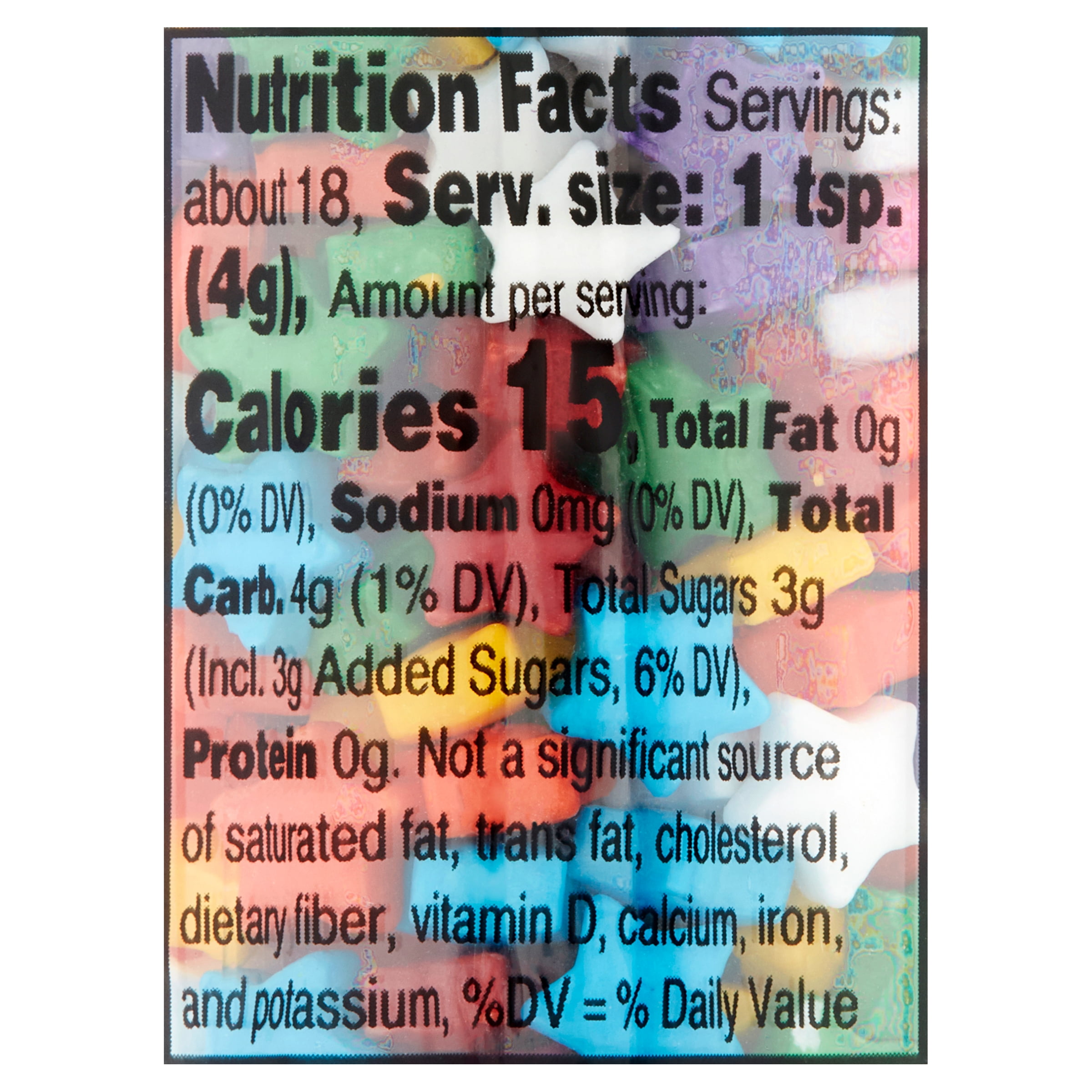 Great Value Rainbow Stars Sprinkle Mix, 2.6 oz