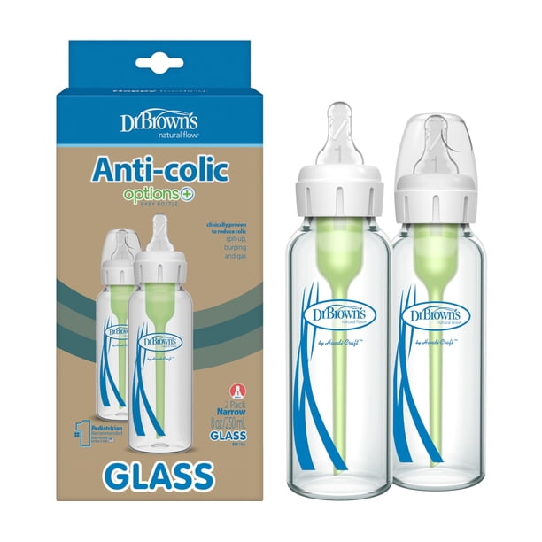 Dr. Brown's Natural Flow Options + Biberones de vidrio estre Dr. Brown's Dr. Brown's