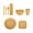 Yellow, variant on YJYGSQ 8-Piece Eco-Friendly Straw Tableware Set - Reusable Bamboo Cutlery & Dish Set with Knives, Forks, Spoons & Bowls - Lightweight Portable Dinnerware for Camping, Picnics & Travel