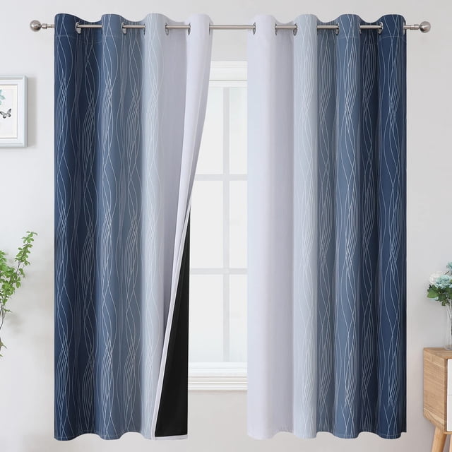 Cortinas Estelar Textiler Ombre Blackout 132x160 cm 2 Paneles