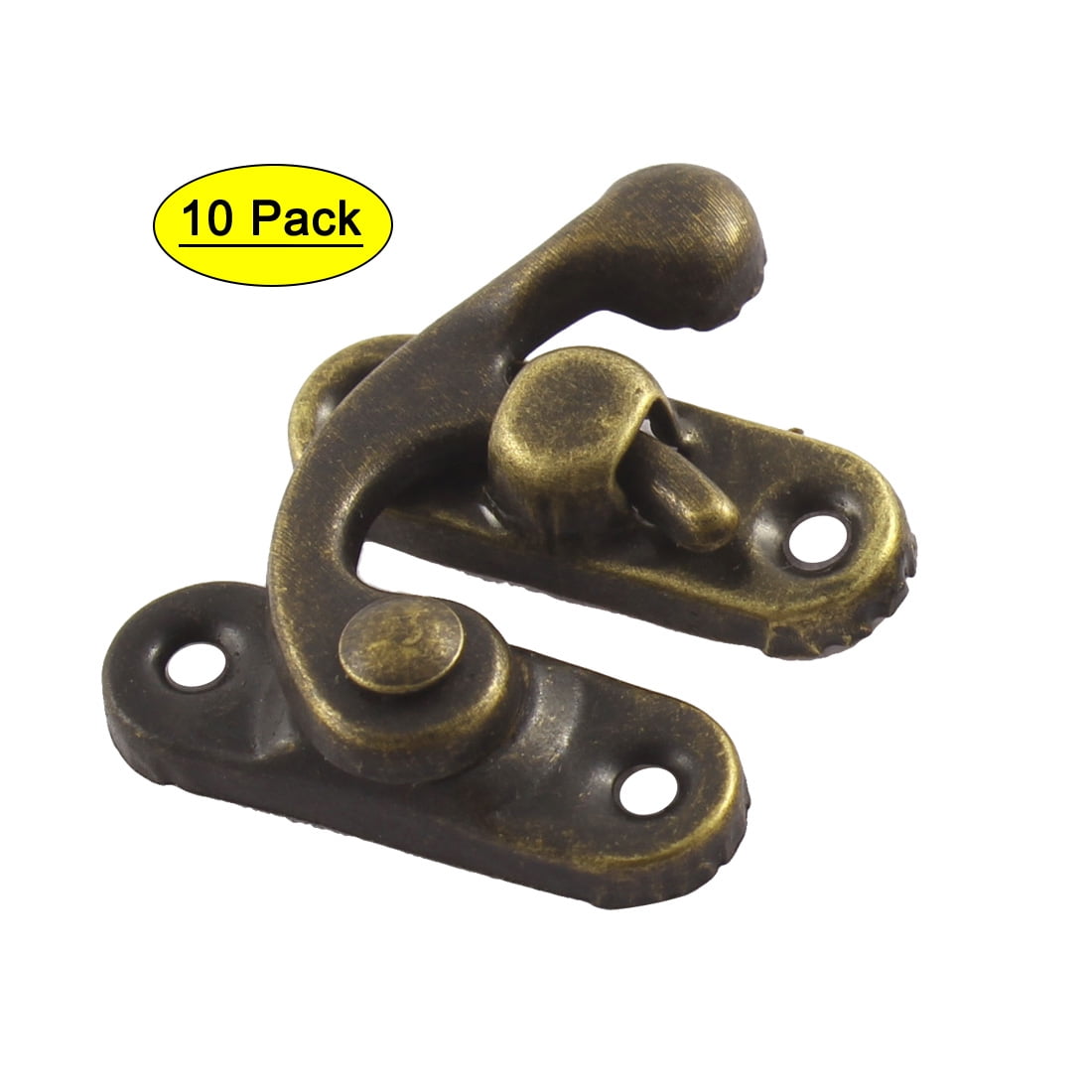 Uxcell Retro Style Swing Bag Clasp Closure Lock Suitcase Box Latch Bronze Tone 10 Pcs