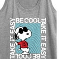 thumbnail image 3 of Peanuts - Be Cool, Take It Easy - Snoopy - Women's Racerback Tank Top, 3 of 6