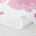 thumbnail image 5 of spefrowx Cute Cartoon Ballerinas Quilt Full for Girls, Blush Pink Phrase Butterfly Full Bedspread Sets, 3 Pieces, 5 of 7