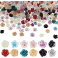 thumbnail image 1 of 240 piezas de adornos de flores 3D para uñas, adornos de camelia para decoración de uñas, cabujones de resina con purpurina para uñas, suministros para decoración de uñas con flores de camelia., 1 of 7