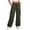 A-Green, variant on Quick Dry Hiking Pants for Women Elastic Waist Lightweight Loose Fit Multi Pocket Cargo Outdoor Trousers