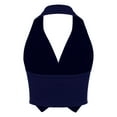 thumbnail image 5 of YONGHS Women's Dressy Casual Vest Tuxedo Suit Waistcoat Sleeveless Tank Top Blazer Navy Blue XL, 5 of 8