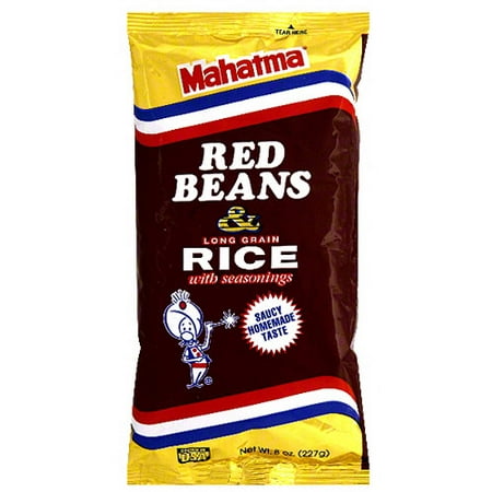 Mahatma Red Beans & Long Grain Rice with Seasonings, 8 oz, (Pack of