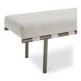 thumbnail image 4 of Moe's Home Collection Carson Dining Bench Metal Beige, 4 of 7