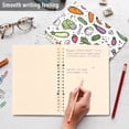 thumbnail image 4 of FORMRS 1-Subject Spiral Notebook 8" x 5" College Ruled 60 Refillable Sheet A5 Hard Cover, Purple Vegetables Pattern, 4 of 7