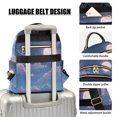 thumbnail image 4 of JIALIOU Mini Backpack Purse for Women Quilted Casual Daypack Small Travel Shoulder Bag, Sky with Clouds and Full Moon, 4 of 7