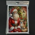 thumbnail image 3 of Chihuahua and Santa Claus Greeting Cards Pack of 8 7 in x 5 in, 3 of 3
