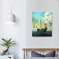 thumbnail image 3 of Chilfamy Canvas Wall Art Picture 16x20in for Living Room Bedroom Fall Decor Butterfly Boat Art Modern 16x20in, 3 of 3