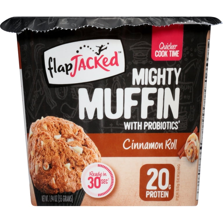 FlapJacked Mighty Muffin Cinnamon Roll, Microwavable, 1.94 oz