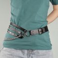 thumbnail image 4 of Cinturon De Cuero Punk Para Mujer Cinturon De Cuero Punk Para Mujer Cintura Pierna Correa De Cinturon Ajustable Con Borla De Cadena De Metal ANGGREK Otros, 4 of 8