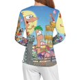 thumbnail image 4 of Phineas And Ferb Women’s Pajama Top 3D Digital Print Sleepwear Trendy Crewneck Pullovers Long Sleeve Shirts S, 4 of 8