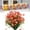 Red, variant on LKZQHMC Artificial Flowers for Outdoor Indoor,5 Bundles Plastic Fake Flowers Daisy with Leaves for Home Garden Decor,Porch,Window Box,Yellow