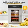thumbnail image 5 of Hakka Food Dehydrator Machine, 16 Trays Commercial Food Dryer  with Touch Temp Control & 24H Timer Fruit Meat Vegetables Dehydrator, 5 of 7