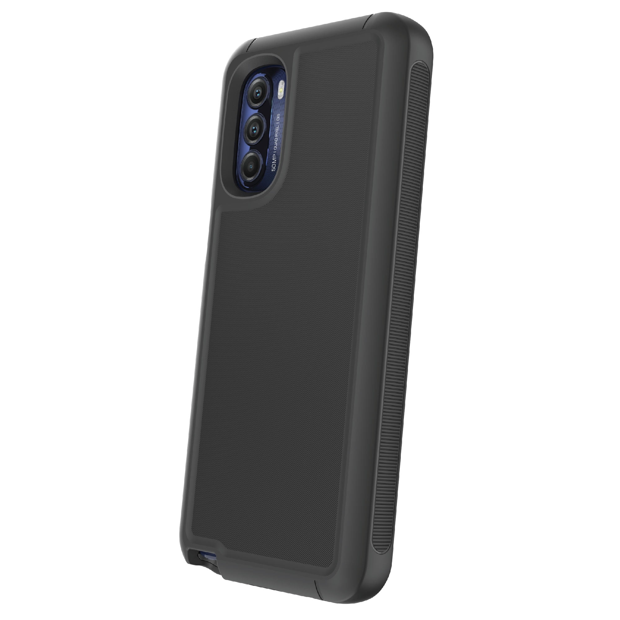 onn. Rugged Phone Case for Moto G Stylus 5G (2022) - Black