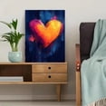 thumbnail image 5 of Qisvanset Framed Canvas Wall Art 12x16 Inch Colorful Jesus Loves Me Teen Room Bible Quote Art, 5 of 5
