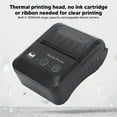thumbnail image 2 of Imprimante Thermique Rechargeable 1500mAh 58mm - Connectivité Sans Fil Bluetooth & USB, Vitesse 80mm/s, Résolution 203dpi, Compatible avec iOS/Android/Windows, Imprimante Portable Mini QR Code, 2 of 7