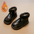 thumbnail image 2 of Bottes d'Hiver Confortables pour Tout-Petits : Cuir Souple, Style Court avec un Attrait Décontracté, 2 of 9