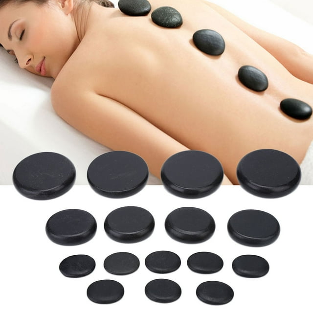 16pcs Hard Massage Stone, Durable Natural Massage Stone, for Joint Pain Keep Health