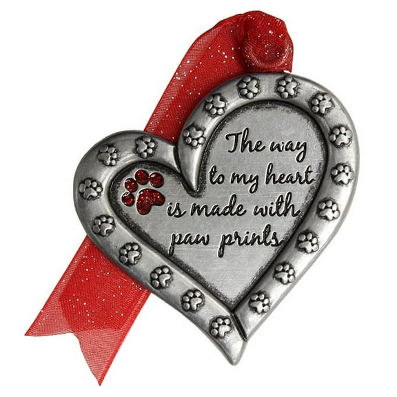 Pawprint Heart Ornament