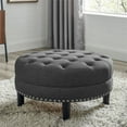 thumbnail image 4 of Home Square 2-Piece Set with Storage Ottoman & Cocktail Ottoman in Gray, 4 of 17