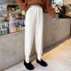 thumbnail image 4 of Pantalones Harem de cintura alta a la moda de otoño para mujer, pantalones de punto gruesos adelgazantes de estilo informal para ir al trabajo, pantalones de punto para mujer, 4 of 6