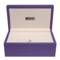 thumbnail image 3 of Silverman & Co. Double 9 Large White Domino Set - Purple Case, 3 of 7