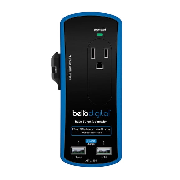 Bello ASTU2230 Travel Surge With Usb