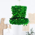 thumbnail image 4 of Aunavey LED St. Patricks Wreaths for Front Door 12 inch Prelit Green Tinsel Garland Leprechaun Hat Wreath for Home Decorations, 4 of 6