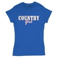 thumbnail image 5 of Country Girl Logo T-Shirt Western Rodeo Style Southern Pride Cowgirl Rustic Feminine Farm Life Ranch Women's Tee, 5 of 7