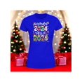 thumbnail image 1 of Playera Blusa Con Estampado De Goodbye 2024 Hello 2025 Fin De Año Año Nuevo Color Azul Talla Grande Marca Emil SaEs, 1 of 4