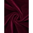 thumbnail image 5 of Agnes Orinda Women's Plus Size Velvet Faux Wrap V Neck Ruched Long Sleeve Cocktail Bodycon Dress, 5 of 6