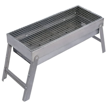 REDCAMP Charcoal Outdoor Barbecue Grill with Grate, Medium Folding Portable Steel BBQ Grill for