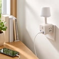 thumbnail image 5 of Multifunctional LED Desk Lamp with Power Strip – Wall Plug Night Light with USB A USB C Outlets – Touch Control Dorm Room Office Bedside Lamp, 5 of 8