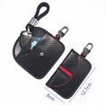 thumbnail image 5 of Hebilla de llave de coche, llave de coche de cuero Bolsa de protección de señal RFID Bloque de señal sin llave Caja de llave para seguridad de coche Control remoto antirrobo Hebilla inteligente - Neg JAMW Sencillez, 5 of 5
