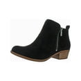 thumbnail image 1 of Lucky Brand Womens Basel Oiled Suede Booties Ankle Boots, 1 of 3