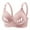 001 Pink, variant on Dagegui Women's Bras 3X Plus Size Bras for Women No Underwire Push Up Bra Adjustable Strap Full Coverage Soft Comfort Bralettes Beige