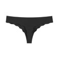 thumbnail image 1 of Tanga sexy pura para mujer con bordes ondulados y seda helada, ropa interior femenina sin costuras integrada de cintura baja, 1 of 6